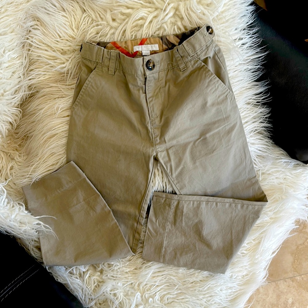 Burberry khaki boys pants